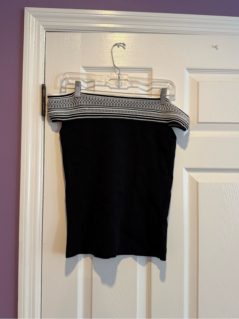 Ivanka Trump Black Top with White Trim